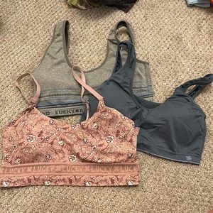 Lucky Brand Lounge Bras Set of 3